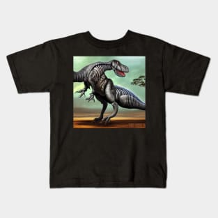 alien dinosaurs Kids T-Shirt